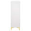 Commode rectangulaire blanche à 5 tiroirs Karena