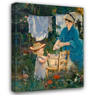 Astoria Grand Manet, Edouard Gallery Wrapped Canvas Art Titled: LaundryÃ‚Â