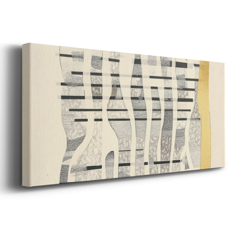 Série abstraite-DCC-XXV-Toile tendue avec châssis-Prêt à accrocher, H 12 po x l 30 po