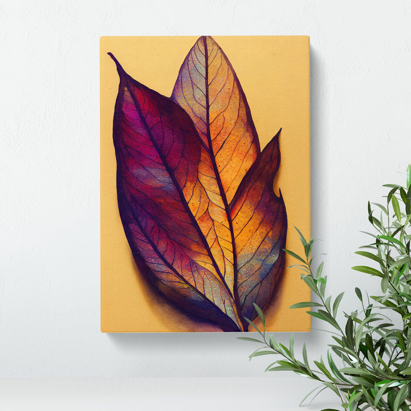 Enthralling Leaves - Wrapped Canvas, 50cm H x 35cm W x 3cm D