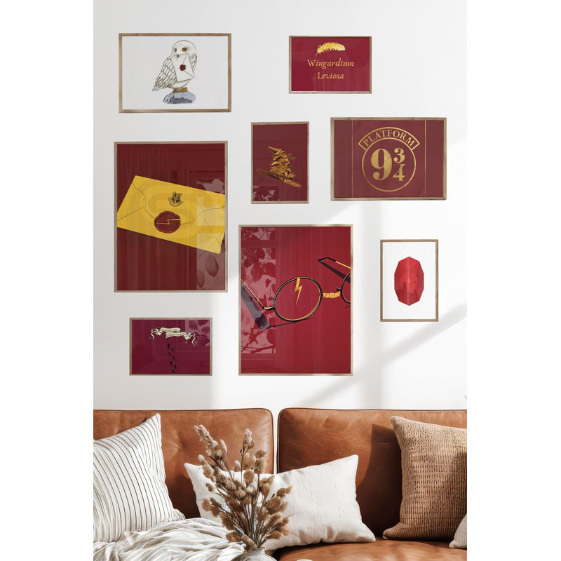 Tableau décoratif encadré (8 pièces), Brun