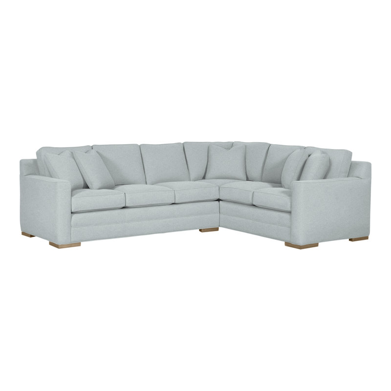 Summerton Upholstered L-Shaped Sectional Right Hand Facing, Ian Haze, Hampton