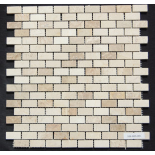 Carreau de mosaïque pour mur et plancher 0,6 po x 1,25 po