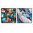 Techno Matrix Futuristic Dreams Edm Pattern - Abstract Collages Square Collage Set Of 2-101849549-101849548
