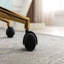 Fauteuil de bureau blanc en tissu Teddy Modern-814594621