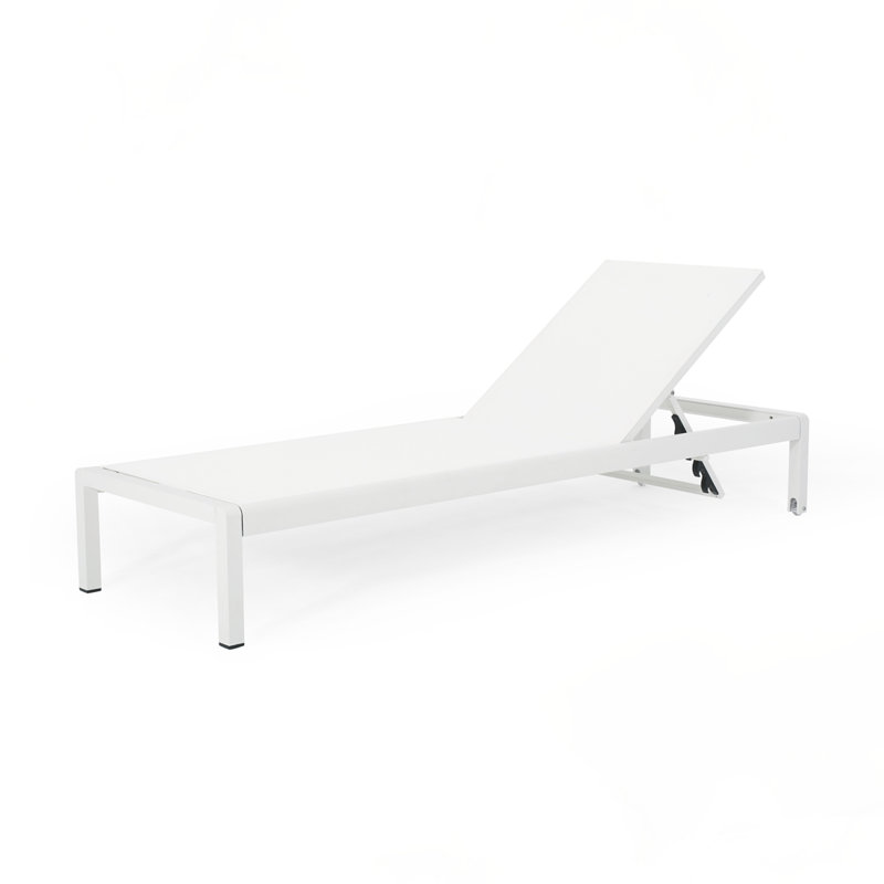 Aluminum Frame CHAISE LOUNGE, 2, White