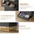 Black 5-Drawer Dresser with Metal Base, Modern Storage Chest for Closet, Hallway-1621188270