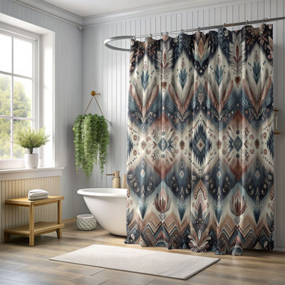 Euphemie Tribal Boho - 1 Piece Standard Shower Curtain