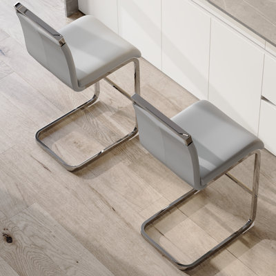 Tabouret de comptoir rembourré Mikale