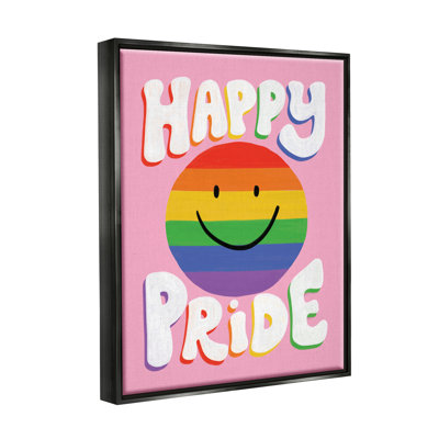 «Happy Pride Retro Rainbow Smiley» par Deborah Curiel, impression