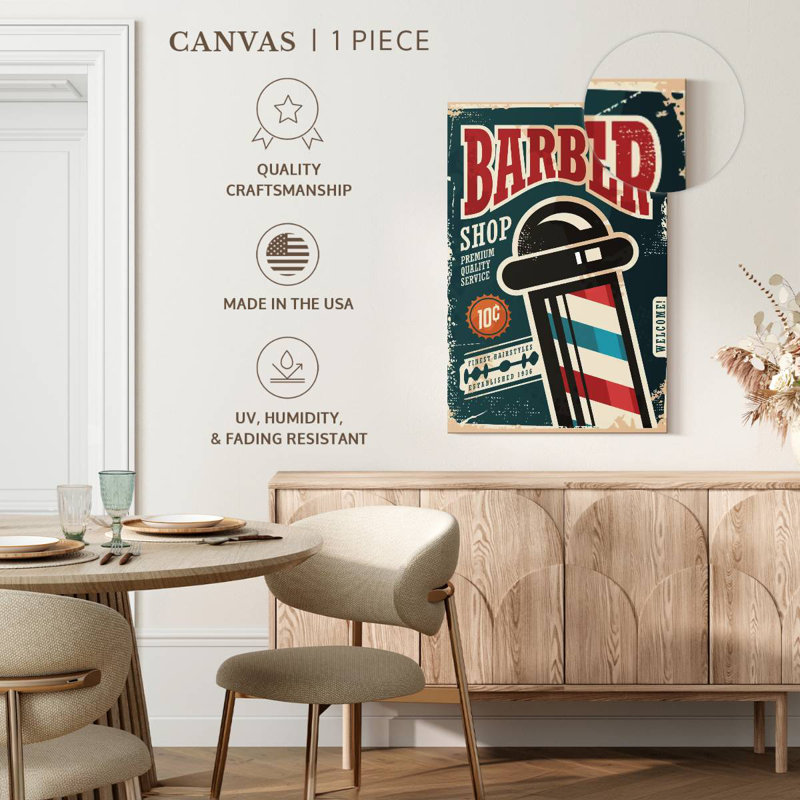 Barber Poster, 24" H x 16" W