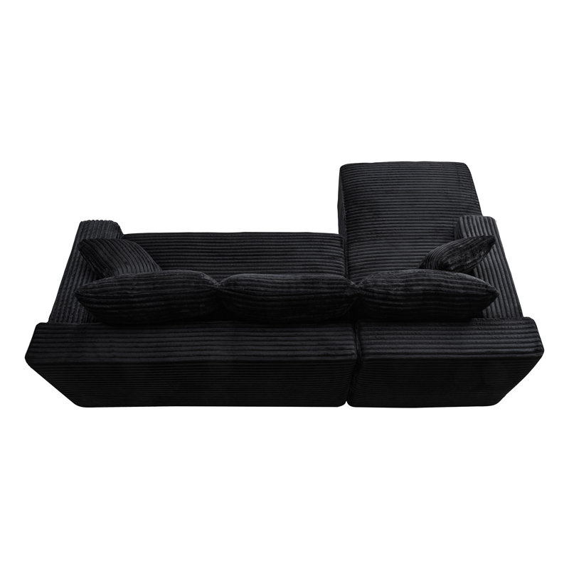 Canapé modulaire 94,5 po Cloud, Black