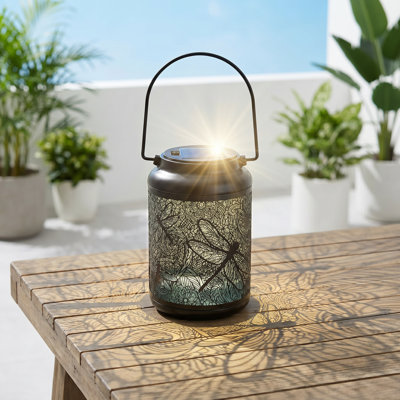Dragonfly Shadow Projection Solar Hanging Lantern