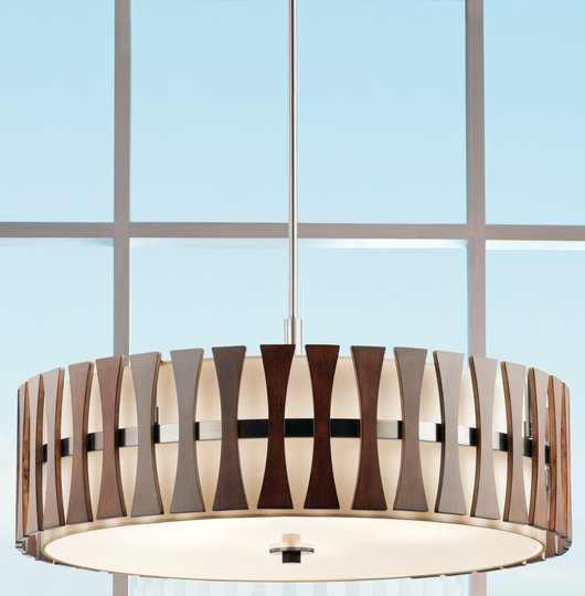 Fairlop 5 - Light Auburn Stained Pendant