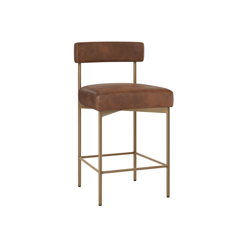 Seneca Upholstered Stool with Metal Frame