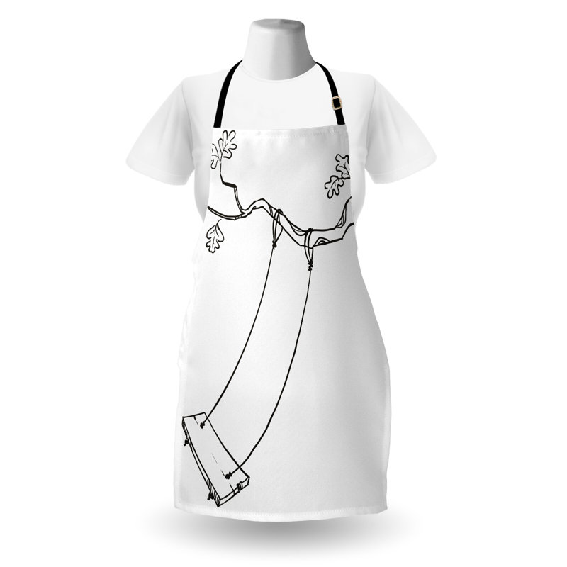 No Pattern Bib Apron