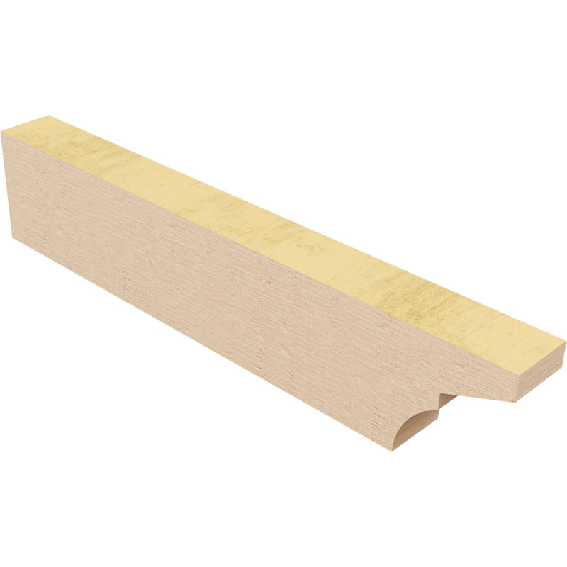 Monterey grain de bois TimberThane queue de chevron, brun clair apprêté, H 4 po x l 20 po x P 2 po