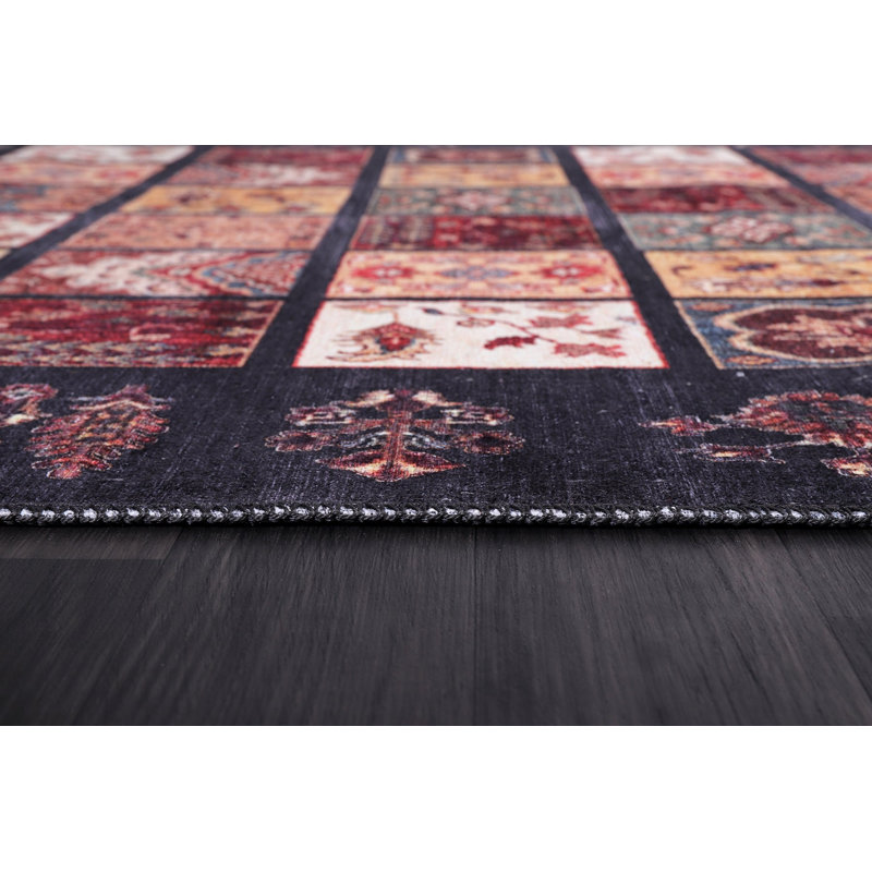 Vintage Look Cotton and Chenille Flatweave Area Rug, 60 x 100 cm