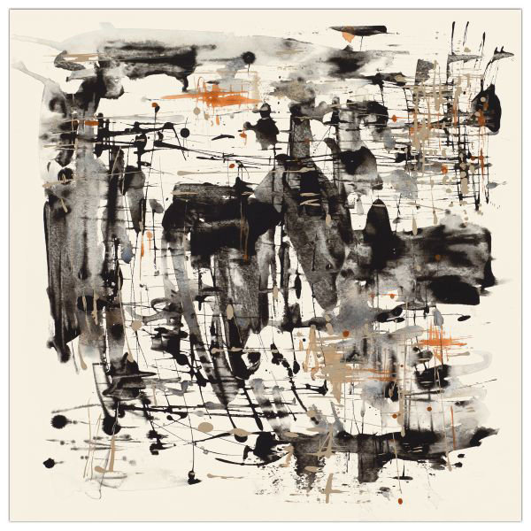 «Color Turmoil I» par Sara Brown - reproduction d'art, Texture à motif, H 36 po x l 36 po