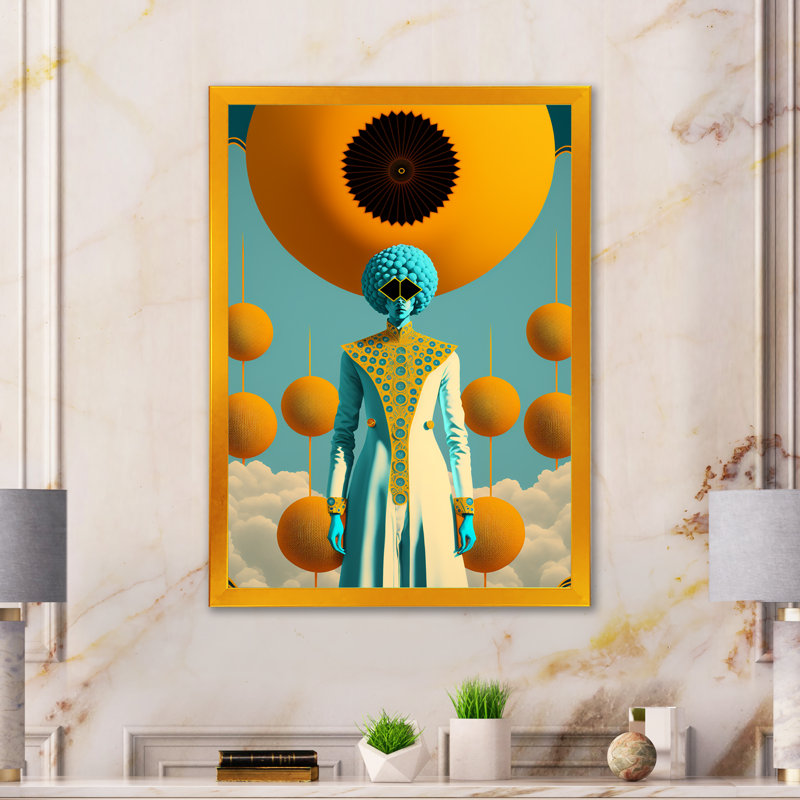 Déesse de l'oracle efflorescence II - reproduction sur toile, Impression dorée sur toile encadrée