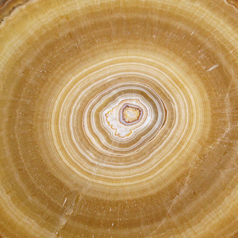 Genuine Aragonite Stalactite Slice from Mexico (0.6 lbs)