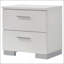 Table de chevet 2 tiroirs Dulcey White