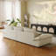 Coussin blanc modulaire 100% polyester-109305696-109305699
