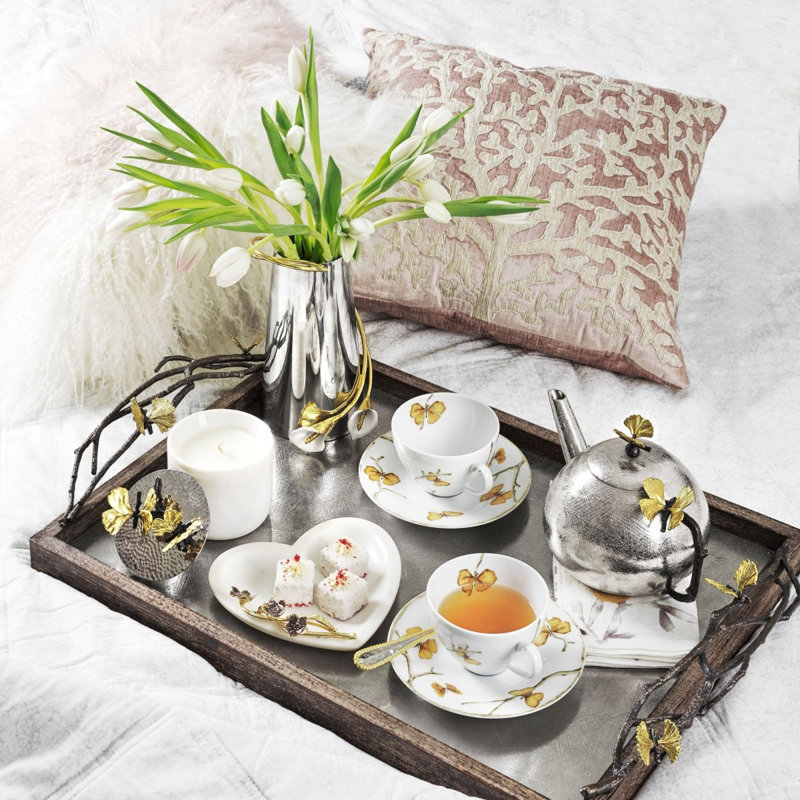 Butterfly Ginkgo Porcelain Creamer