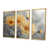Toile avec cadre flottant or