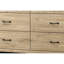 Commode 6 tiroirs avec poignées noires Elara-2023022565