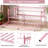 Twin Size Daybed, Sofa Bed Frame with Metal Steel Slat Support, Heavy Duty Metal Bed Frame, Space Saving, Easy Assembly, for Small Spaces, Living Room, Bedroom, Apartment, Pink-1574724657