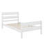 Structure de lit simple en bois avec tête et pied de lit inclus-1128182148