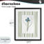 «Spring Iris And Stripes», reproduction sous verre encadrée, design par Nan-1439280689-1439280688