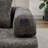 Gray Chenille Convertible Floor Sofa Bed – Folding Mattress Couch with Armrests (For Living Room/Bedroom/Studio)-109284692