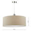 Desiree 22cm H Faux Silk Drum Pendant Shade ( Screw On )-19179312