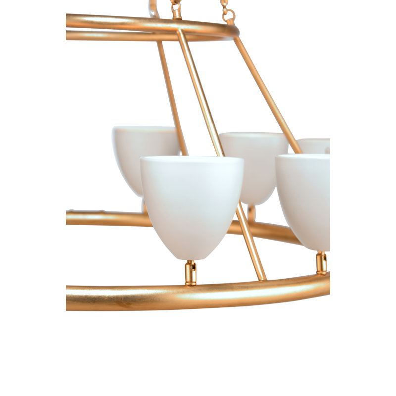 Frederick Cooper 12 - Light Unique Wagon Wheel Chandelier