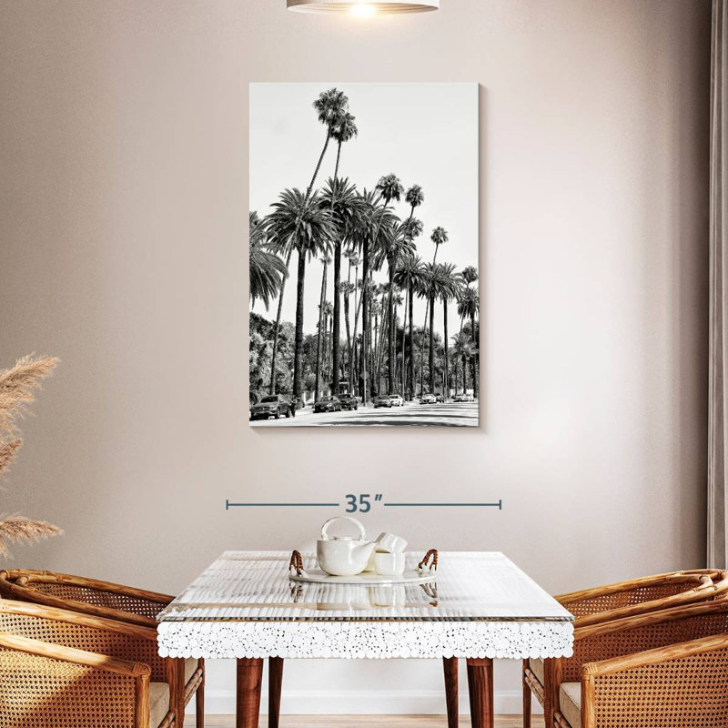 Palmiers de Sireci, Californie, Californie, H 45 po x l 30 po