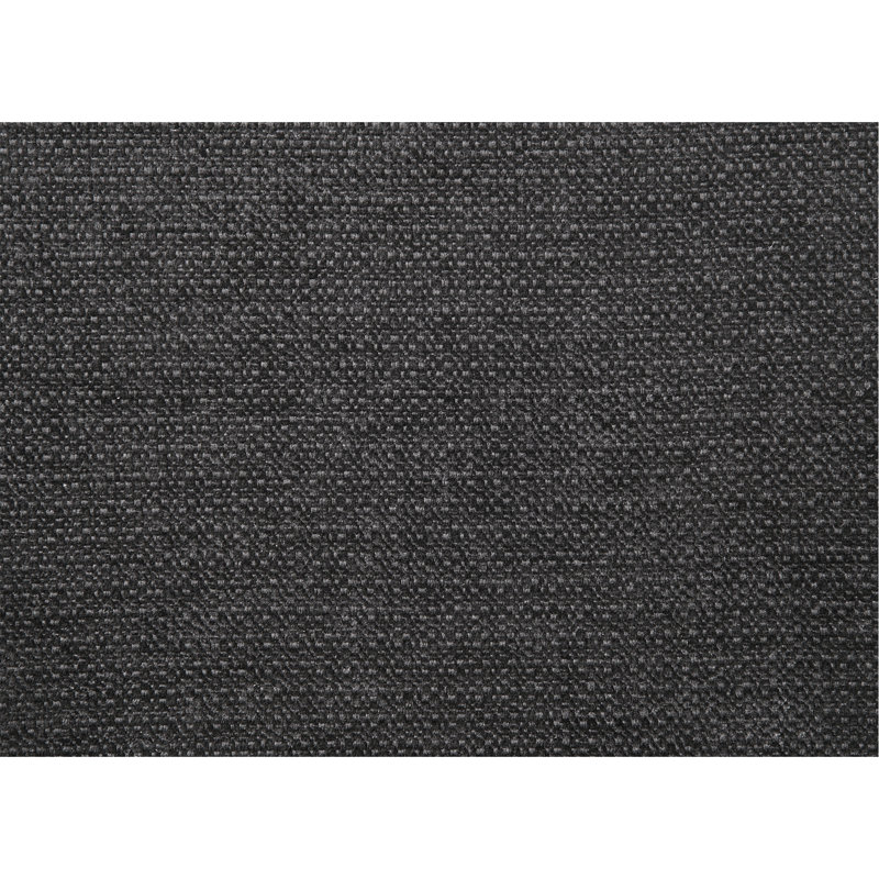Ensemble de 2 chaises d'appoint en tissu noir et finition noire, Noir