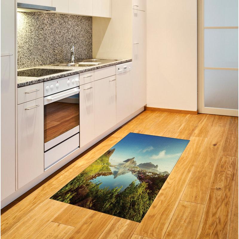 Scenery High Density Long Fiber Poly Threads Decorative Area Rug Carpet, Rectangle 2'7" x 5'