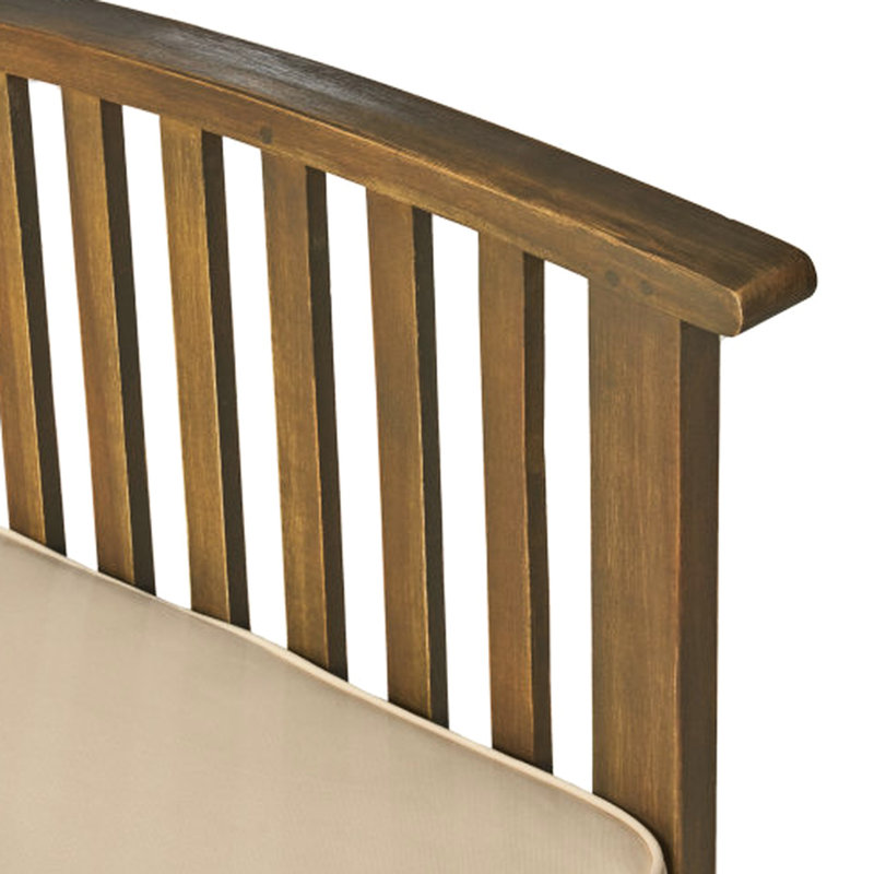 4 fauteuils club d'extérieur en bois pour patio, coussins couleur crème, finition grise, quatre fauteuils robustes à conception facile d'entretien avec balcon et terrasse
