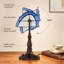Lampe de table Tiffany style papillon en vitrail papillon, base E26 (ampoule incluse), interrupteur marche / arrêt en ligne