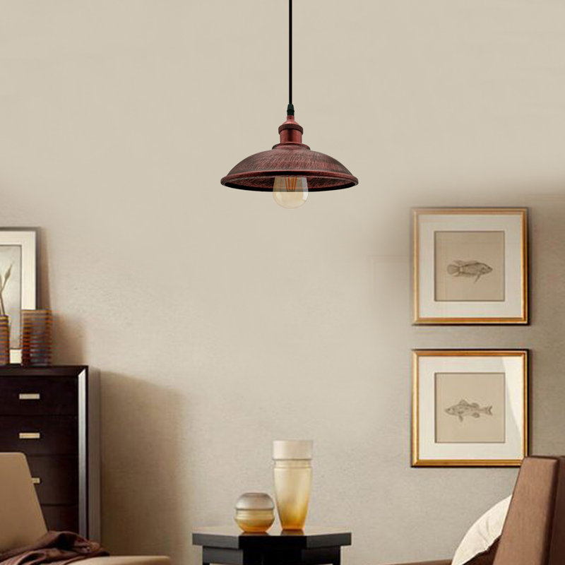 1 - Light Single Pendant, Red