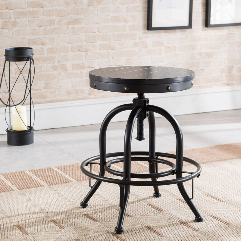 Tabouret de bar Lindaro, Noir