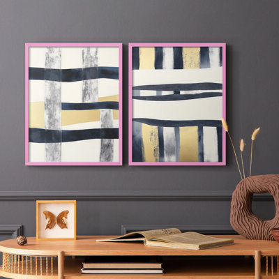 Série ABSTRACT DCCDXCV III - Reproduction encadrée de qualité supérieure - prête à être accrochée - aucun clou requis - aucun clou requis