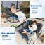 Chaise berçante surdimensionnée avec coussin Papasan-130800326-130800328