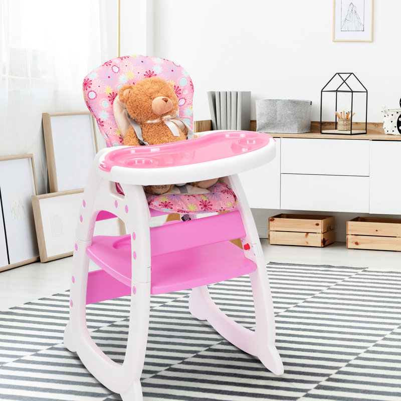 Polyvalent avec un bureau amovible et un attribut rose