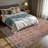 GLN Rugs Traditional Collection - Machine Washable Area Rug, Traditional Washable Rug, Non Slip Washable Rug, Low Pile Chenille Living Room Rug, Bedroom Rug, Kitchen Rug (Terra Cotta Rug)-1692236218
