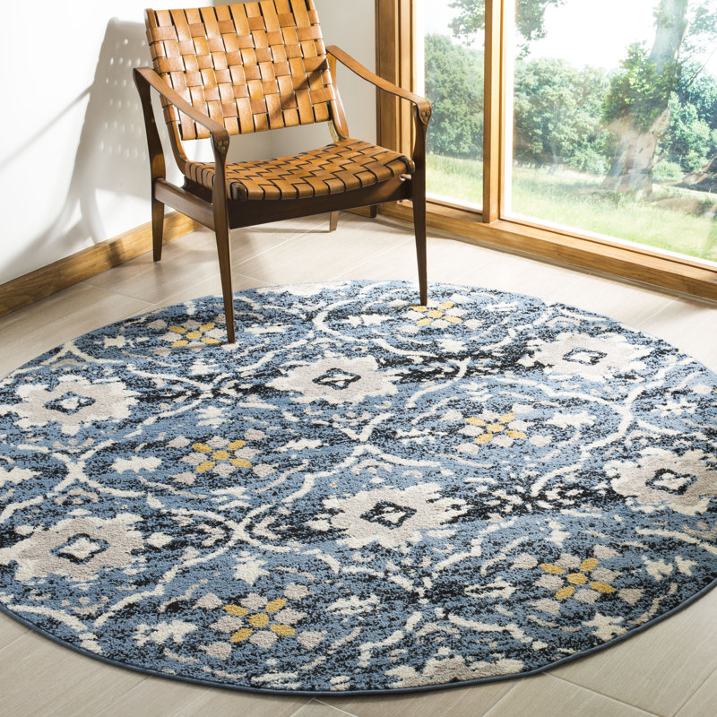Dalrymple Performance Oriental Rug, Round 6'7"