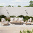 Samya Eucalyptus 4-Piece Patio Seating Group with Cushions