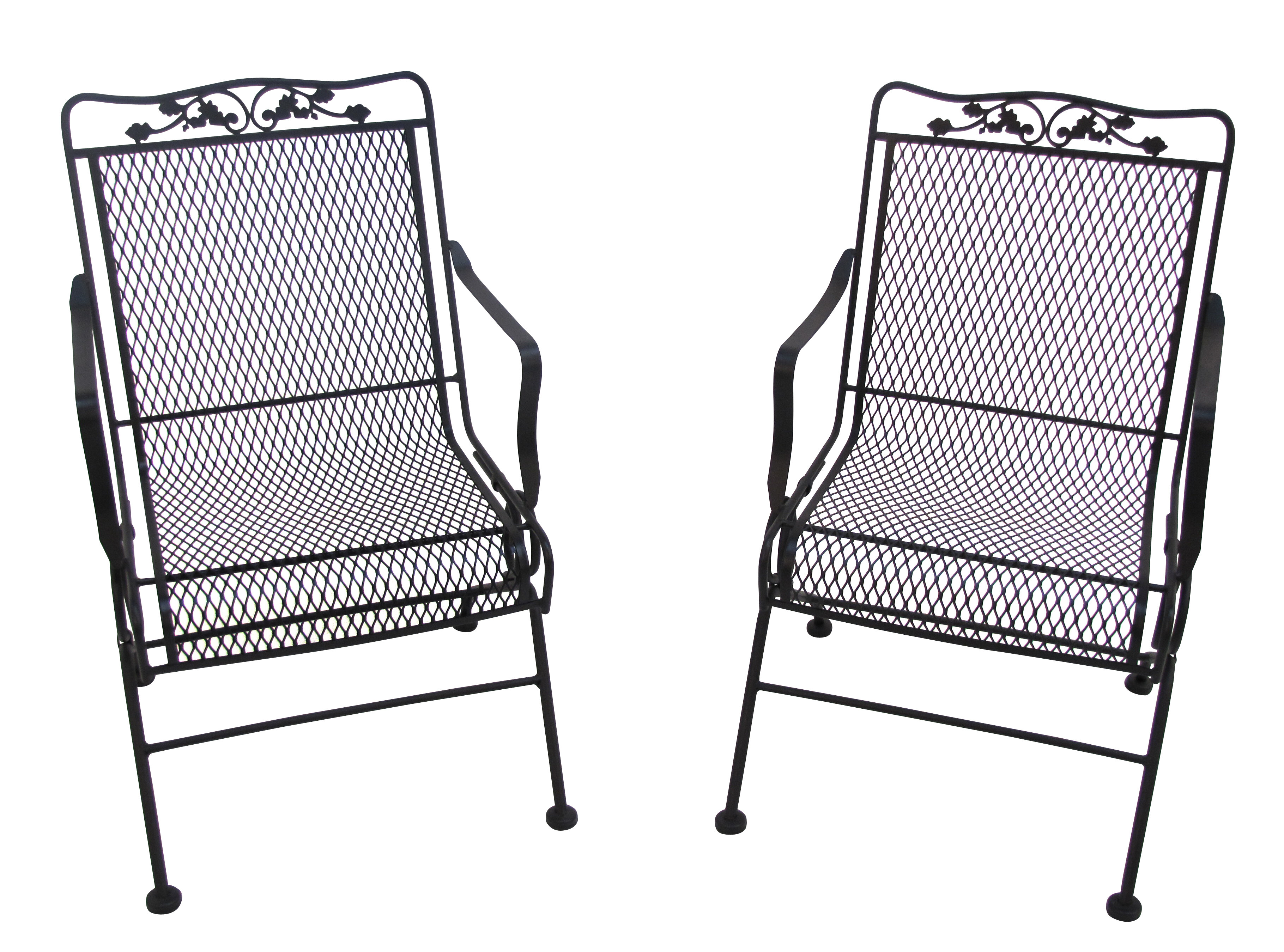 Wayfair black metal online chairs